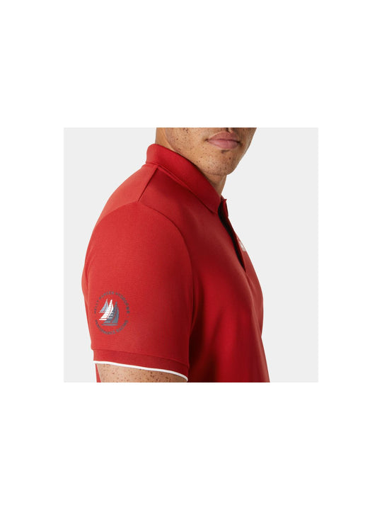 Koszulka HELLY HANSEN OCEAN POLO 2.0 czerwony - Adventure Sports
