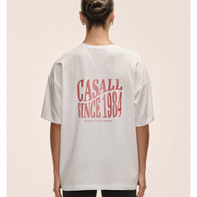 Koszulka damska Casall Oversized Cotton Blend Tee biały - Adventure Sports
