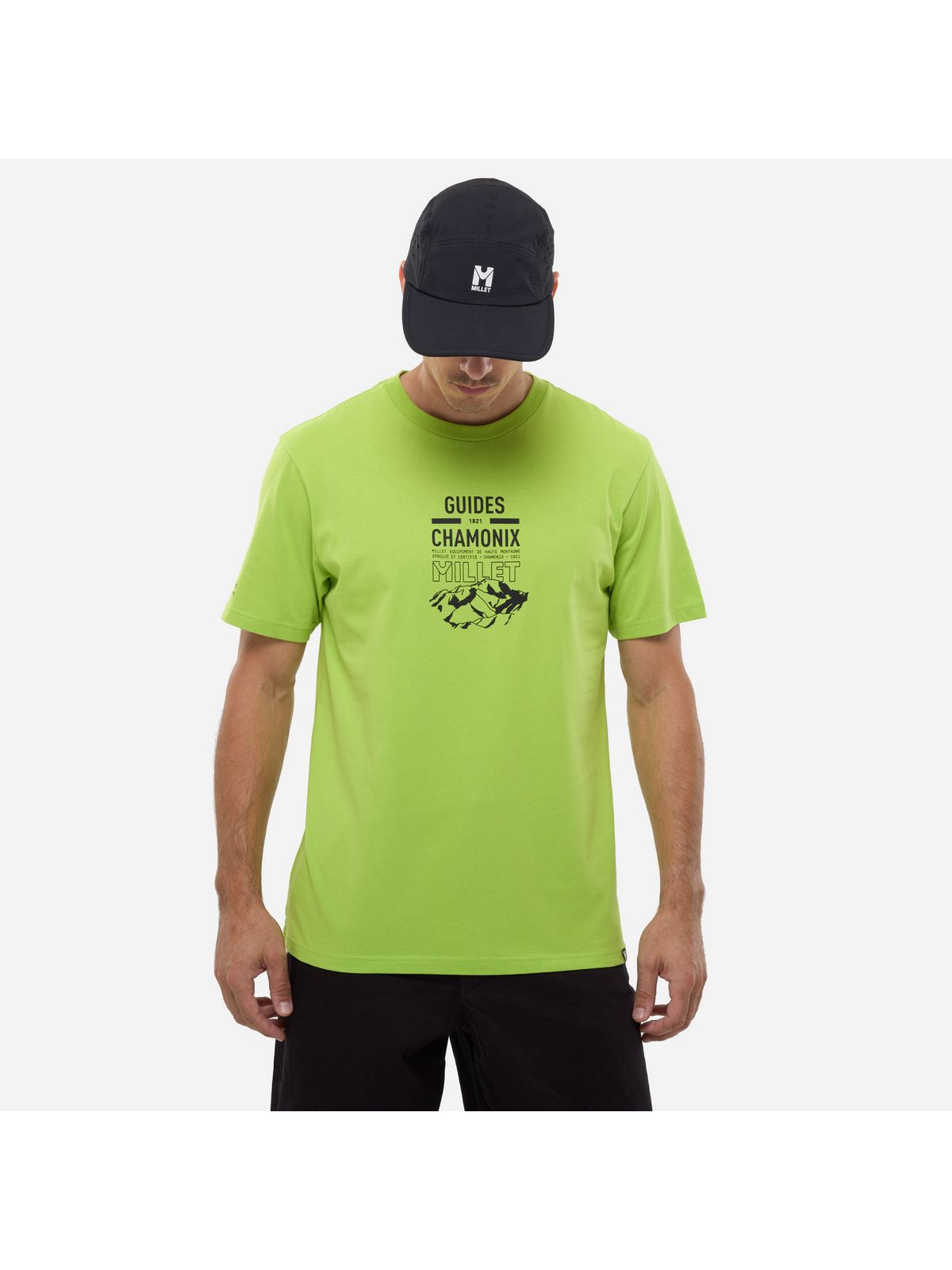 Koszulka męska MILLET Cdg Chamonix Logo Ts Ss M żółta limonkowa