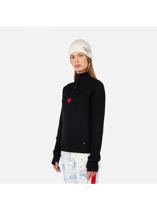 Sweter damski ROSSIGNOL W JCC MERIB HZ czarny
