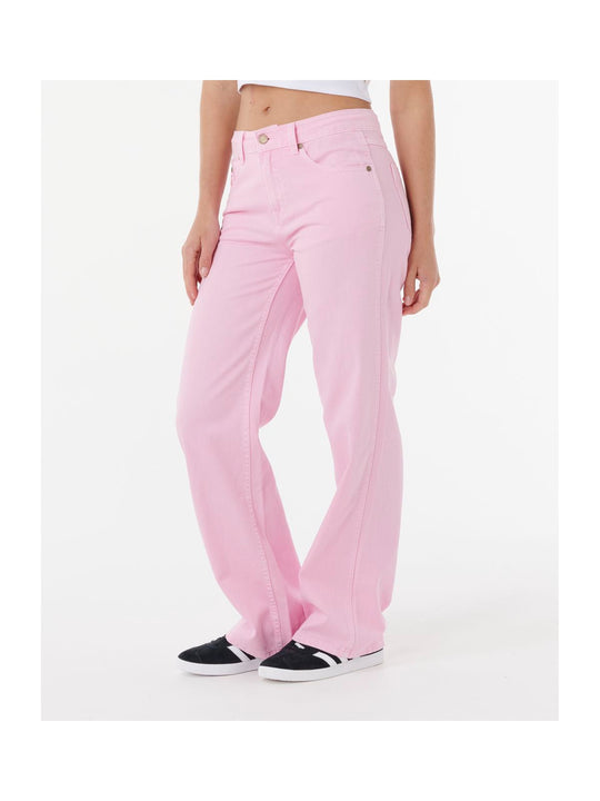 Spodnie RIP CURL AGGIE RELAXED JEANS różowe
