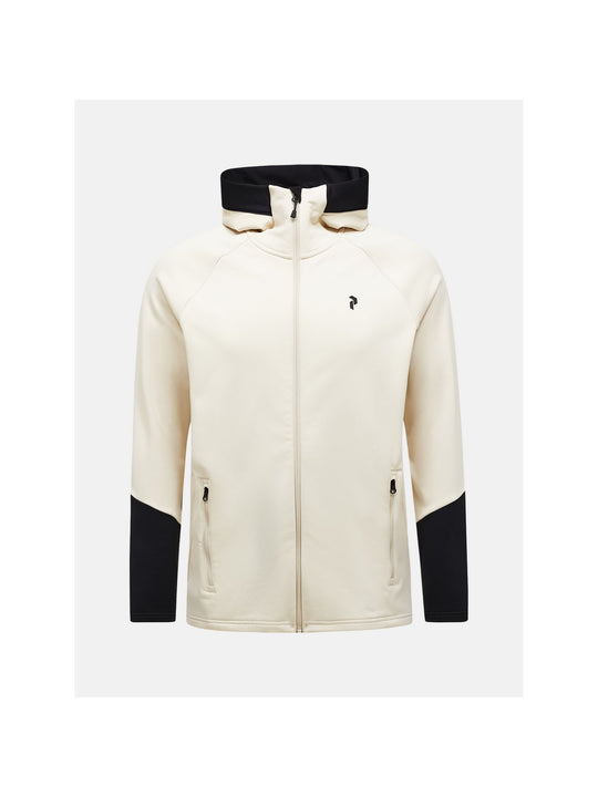 Bluza męska PEAK PERFORMANCE Rider Essentials Midlayer Zip Hood piaskowa
