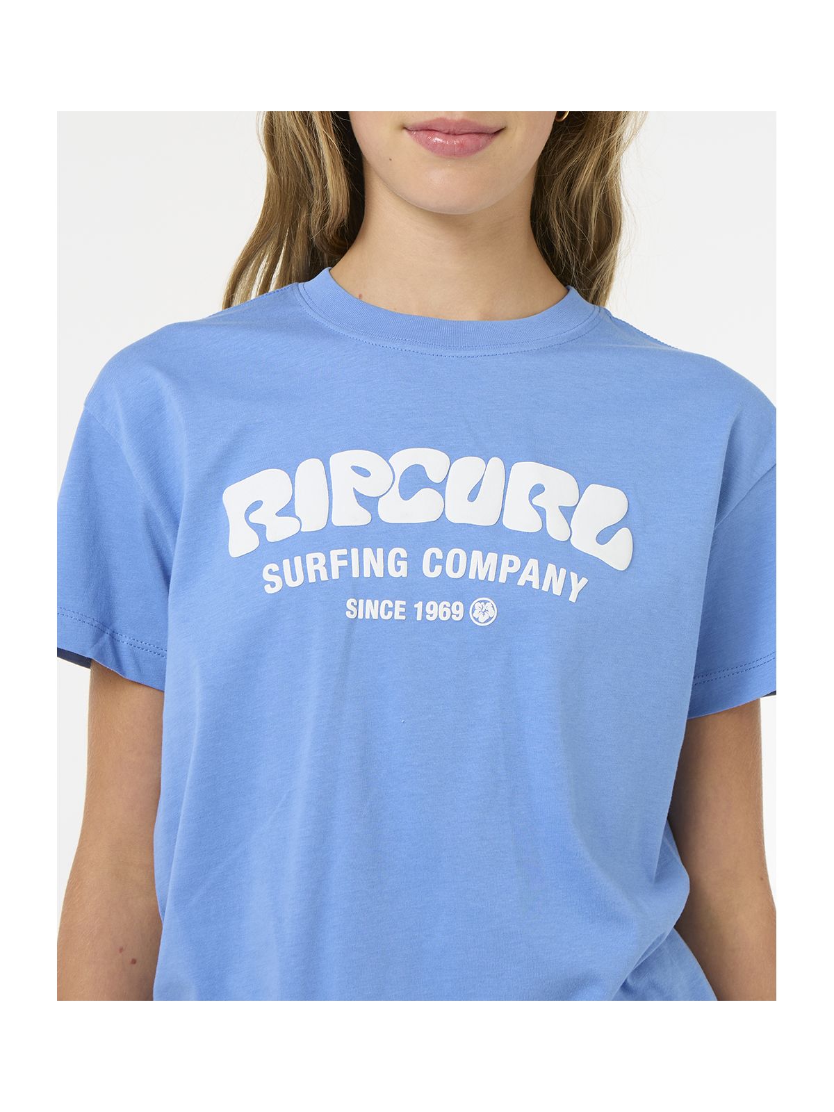 Koszulka RIP CURL SURF PUFF RELAXED TEE- GIRL niebieska