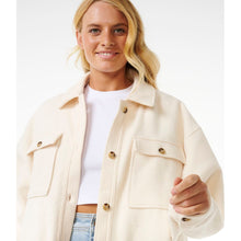 Kurtka RIP CURL HIGH TIDE FLEECE SHACKET biała
