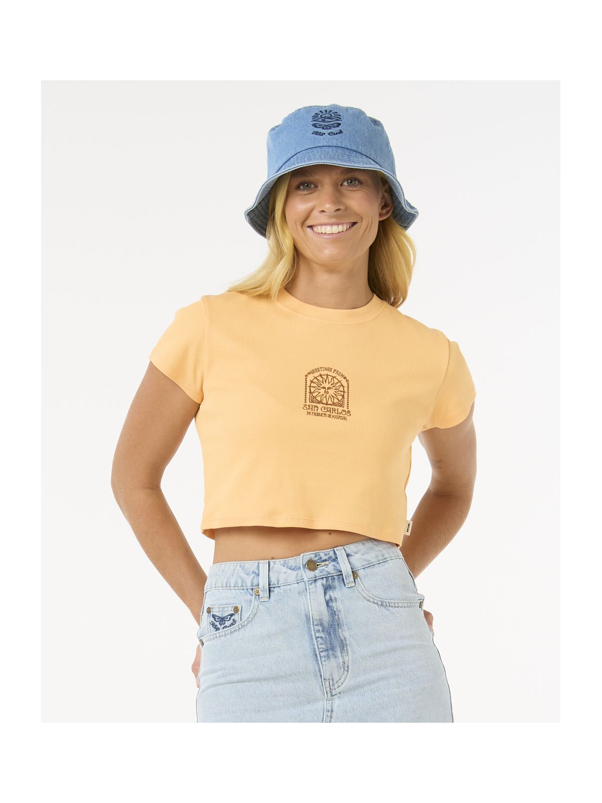 Koszulka RIP CURL San Carlos Baby Tee pomarańczowy