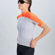 Koszulka rowerowa damska POC W’s Essential Road Logo Jersey pomarańczowa - Adventure Sports
