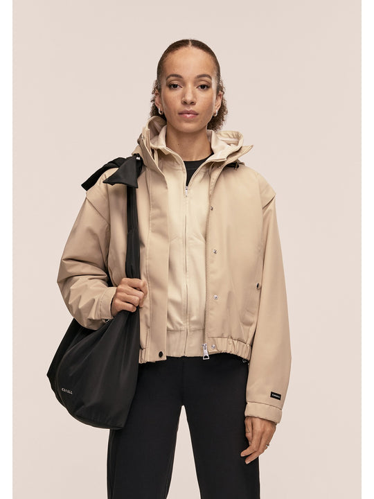 Kurtka damska CASALL Scandi Bomber Rain Jacket kolor beżowy
