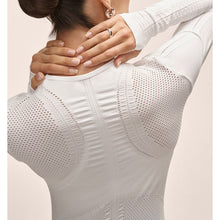 Koszulka damska Casall Maze Long Sleeve biały
