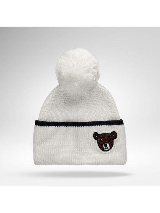 Czapka damska ROSSIGNOL W Jcc Pompom Beanie biała
