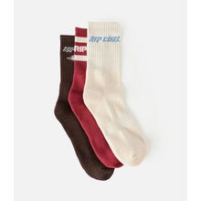 Skarpety damskie RIP CURL Icons Of Surf Sock 3-Pk brązowe
