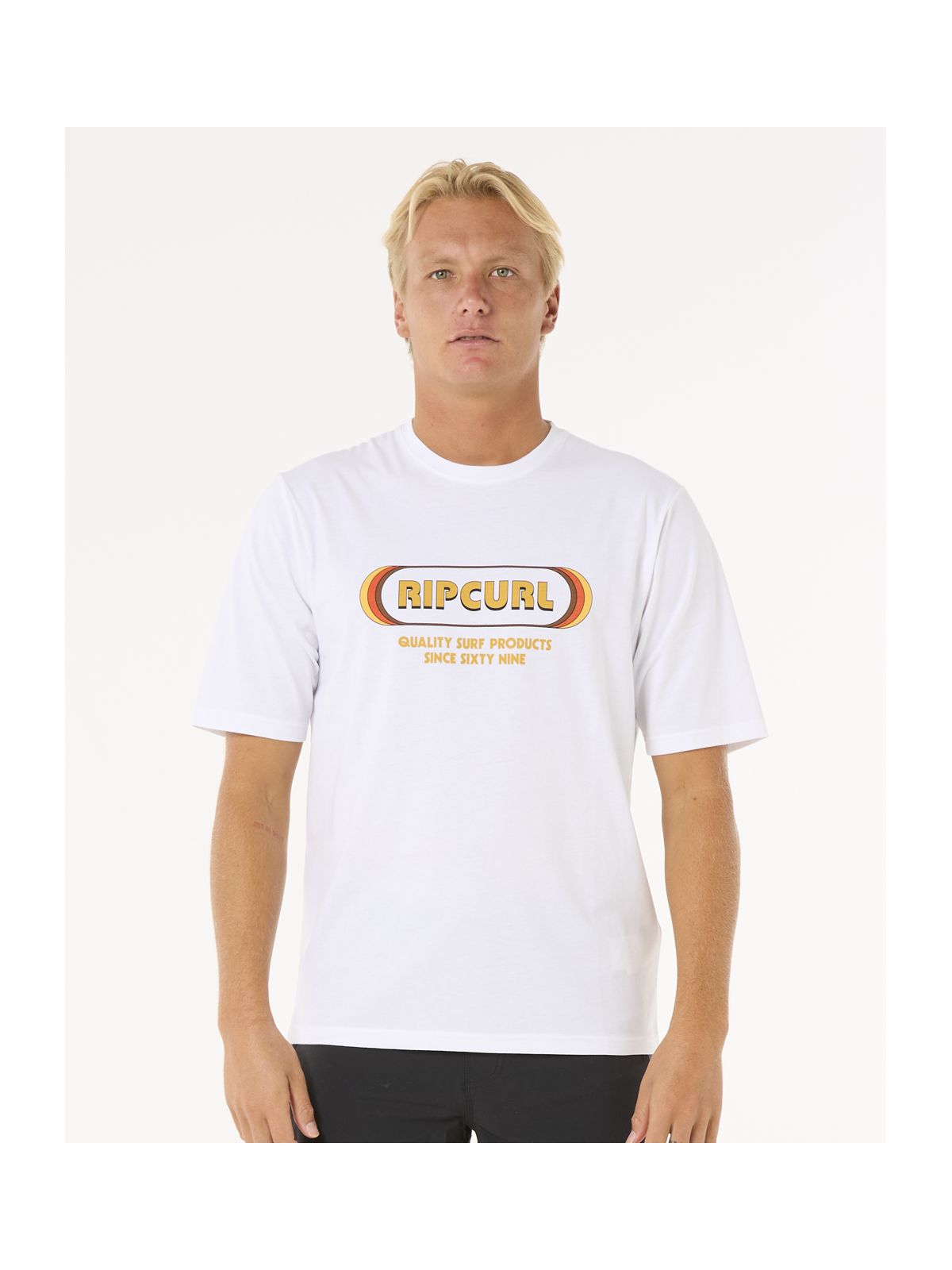 Koszulka z filtrem UV RIP CURL Icons Of Surf Upf S/S biała