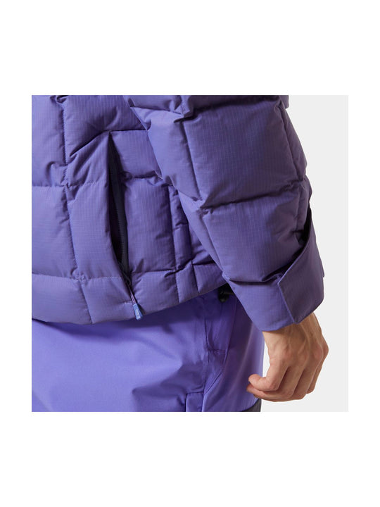 Kurtka narciarska damska HELLY HANSEN W EMIKO RIDABLE PUFFY JACKET fioletowa
