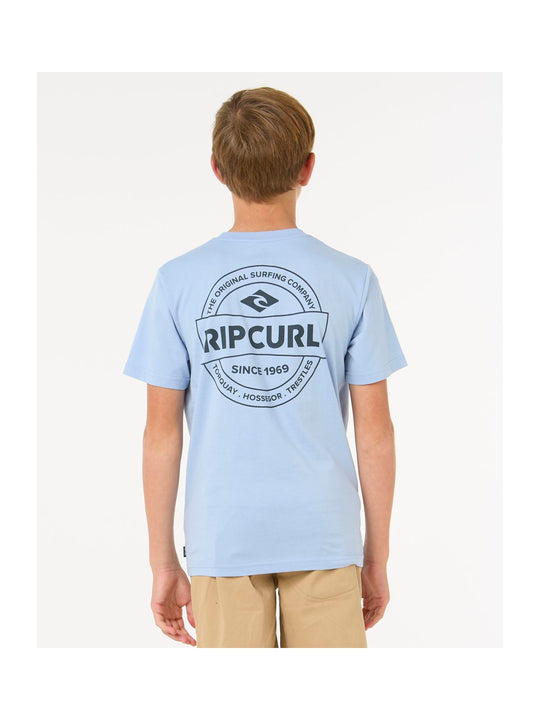 Koszulka dziecięca RIP CURL STAPLE TEE - BOY niebieska
