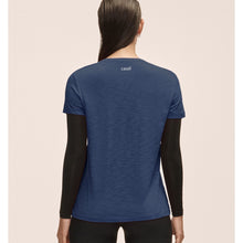 Koszulka treningowa damska CASALL Soft Texture Tee kolor niebieski

