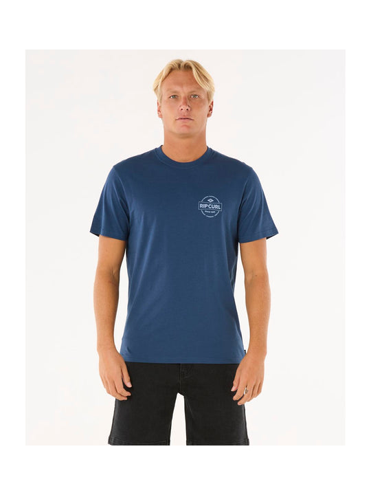Koszulka RIP CURL Staple Tee granatowy
