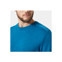 Koszulka męska HELLY HANSEN Lifa Merino Midweight Crew  kolor niebieski
