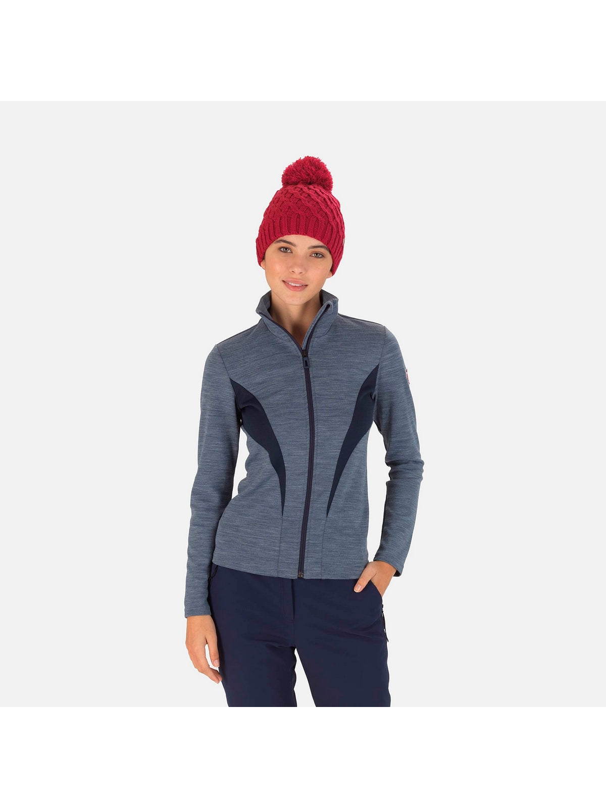 Bluza ROSSIGNOL W React Merino Fz granatowy - Adventure Sports