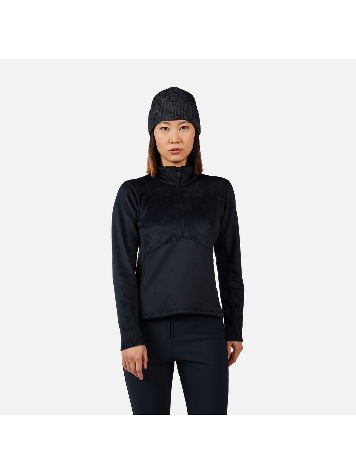 Bluza damska ROSSIGNOL W DIRETTA HZ FLEECE czarna