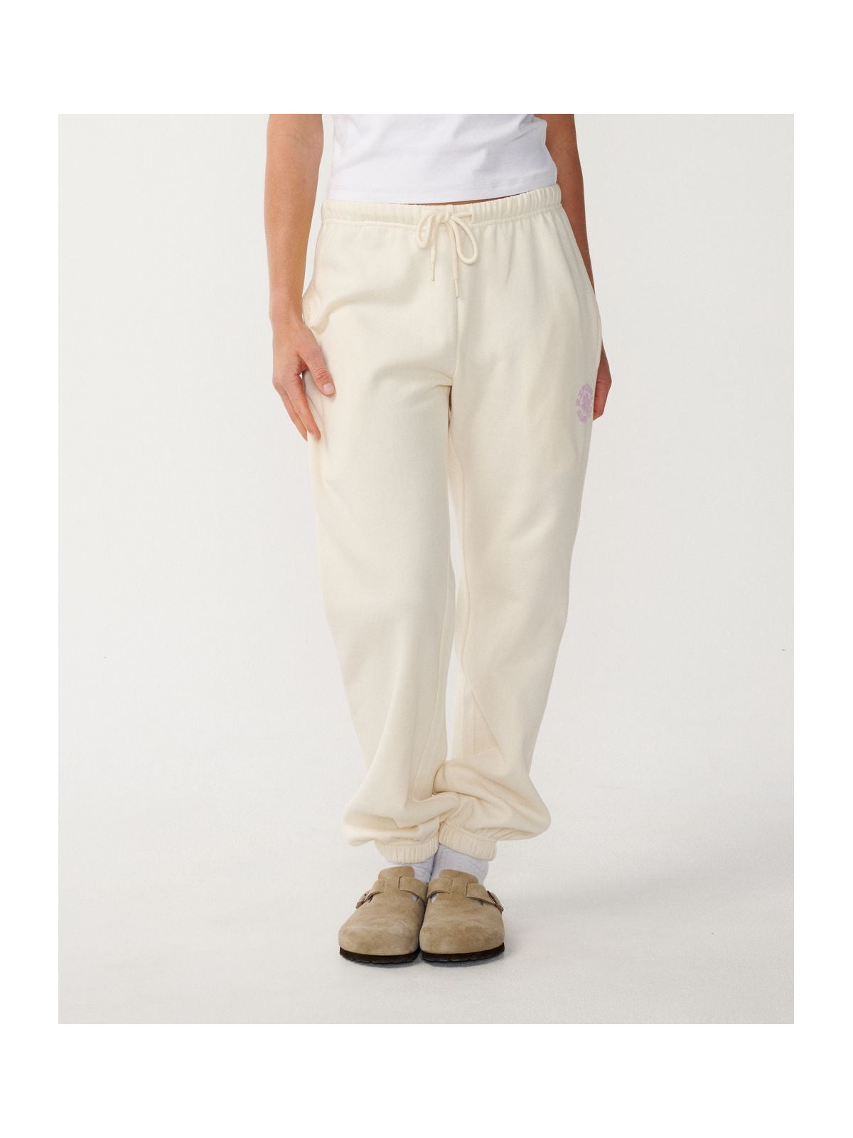 Spodnie damskie RIP CURL Party Wave Track Pant białe