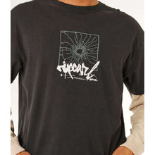 Koszulka męska RIP CURL Inner Visions Smashed L/S Tee czarna

