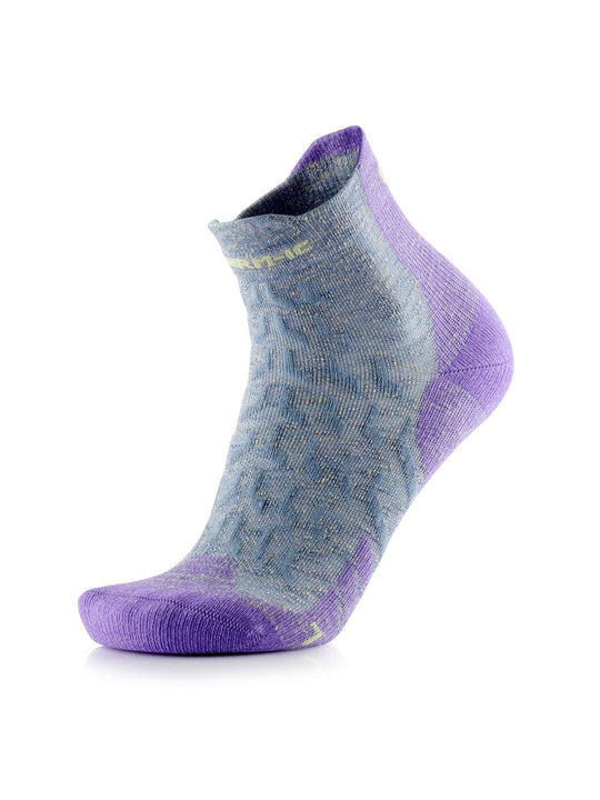 Skarpety trekkingowe damskie THERM-IC W Trekking Ultracool Linen Ankle szaro fioletowe
