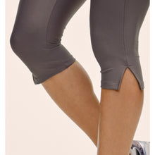 Legginsy treningowe damskie CASALL Capri Slit Regular Waist Tights kolor szary
