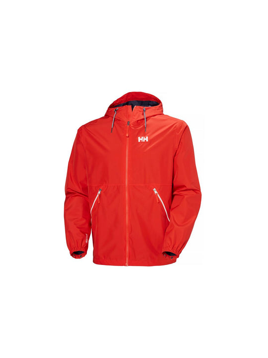 Kurtka męska przeciwdeszczowa HELLY HANSEN SANDOY RAIN JACKET czerwona - Adventure Sports
