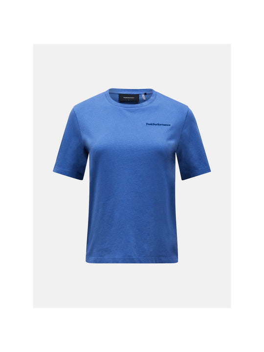 Koszulka damska PEAK PERFORMANCE Original Small Logo Tee niebieska
