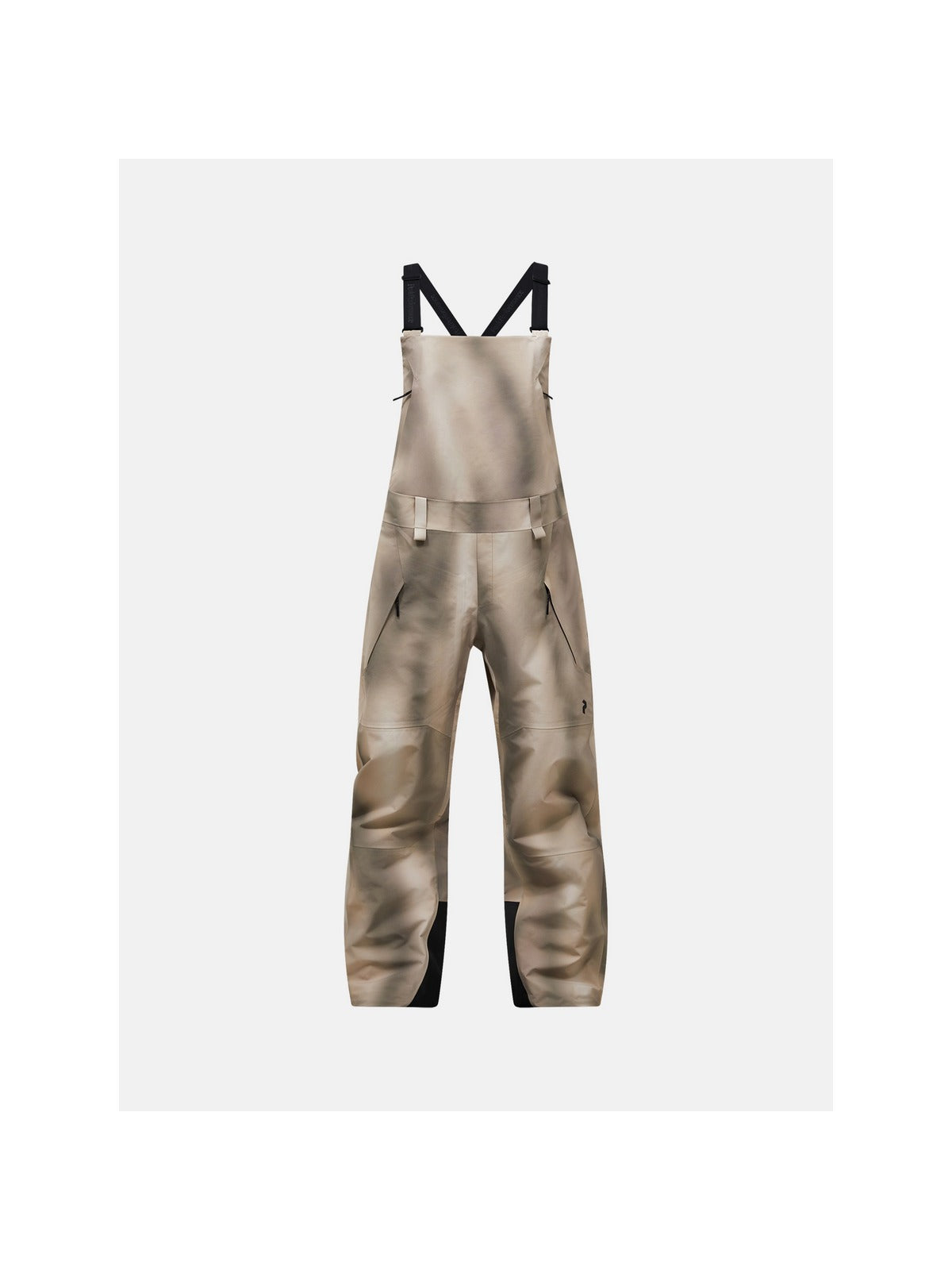 Spodnie narciarskie damskie PEAK PERFORMANCE Edge HIPE 3L AOP Shell Bib Pants beżowe