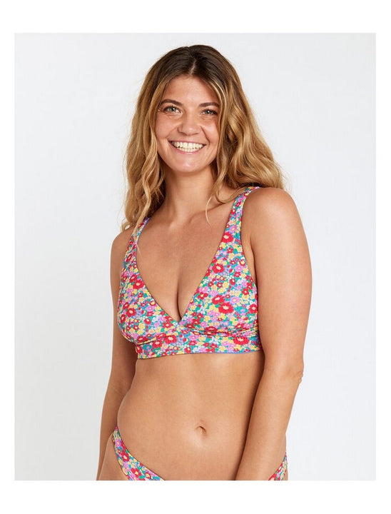 Stanik kąpielowy RIP CURL Las Flores Revo Halter kwiaty
