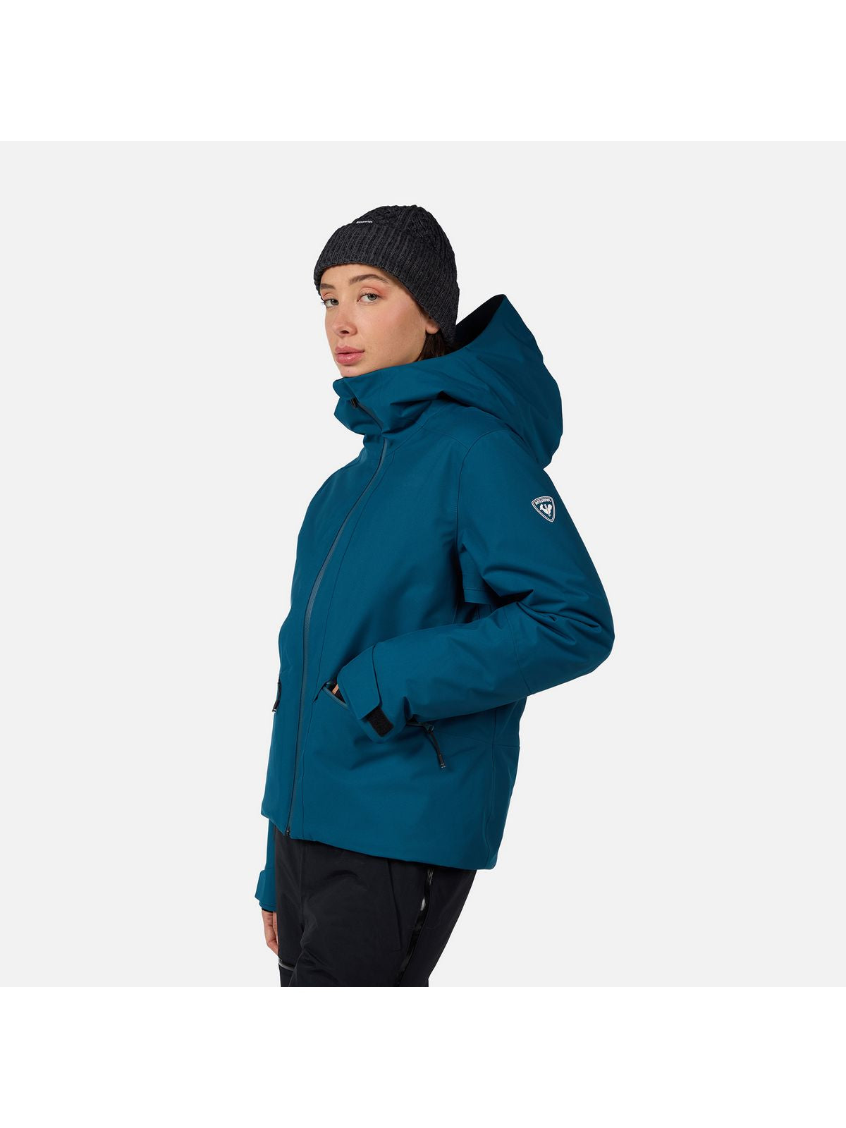 Kurtka narciarska damska ROSSIGNOL W ROCHRUN INSULATED JKT niebieska