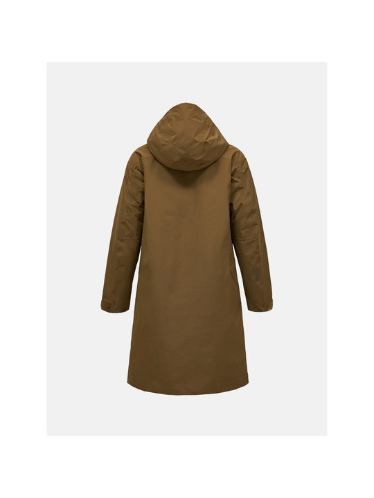 Parka damska PEAK PERFORMANCE Treeline HIPE 2L Insulated Shell Parka brązowa
