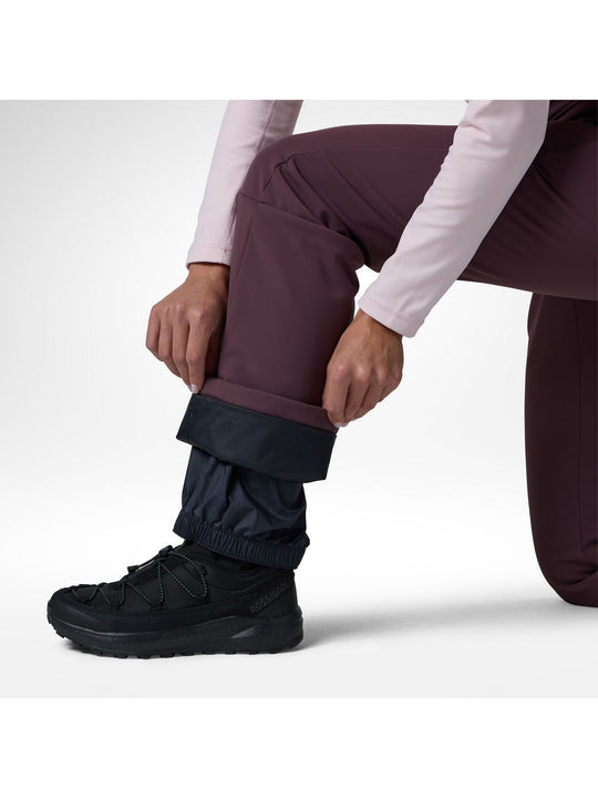 Spodnie narciarskie damskie ROSSIGNOL W Ski Softshell Pant bordowe
