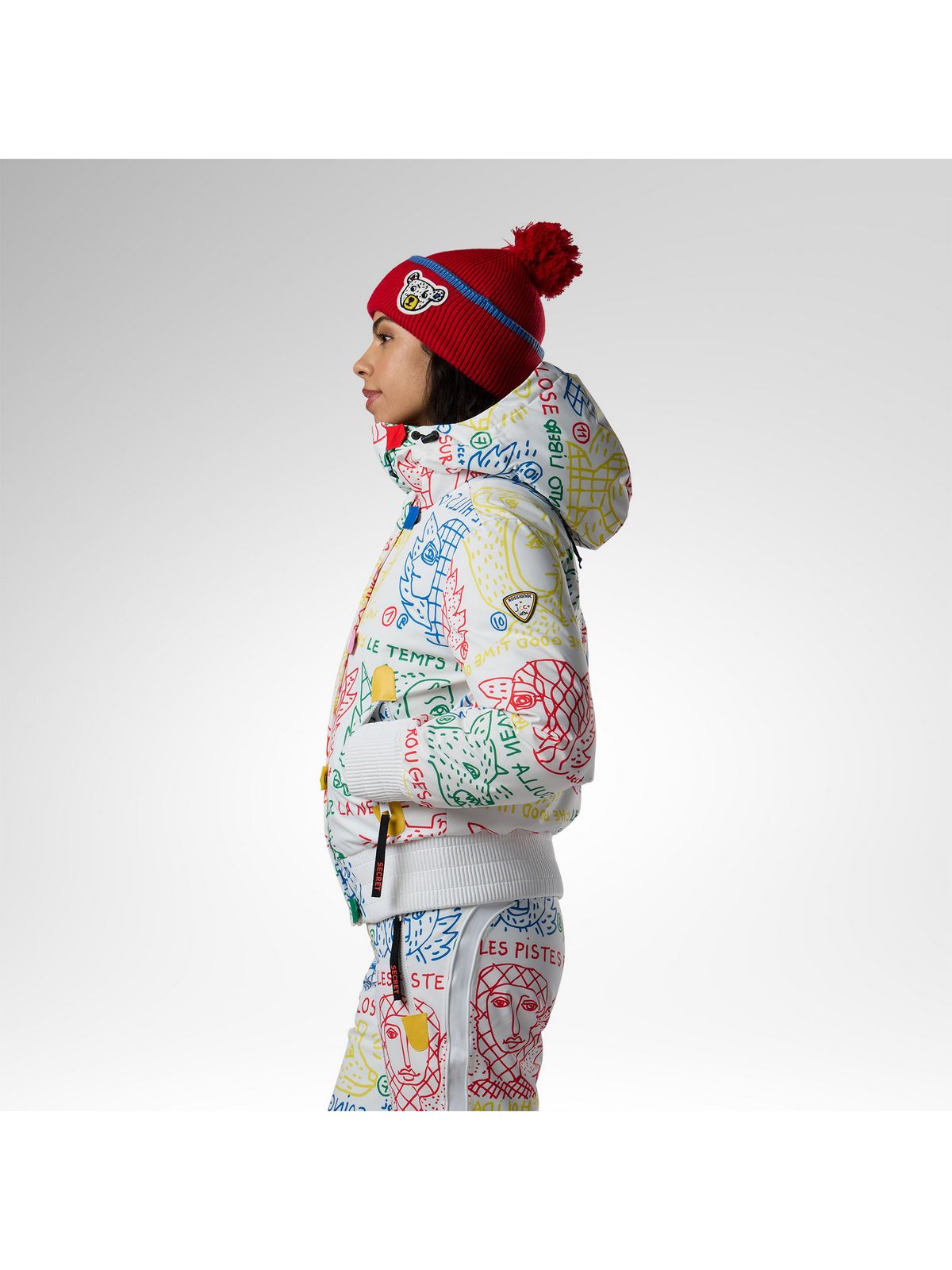Kurtka narciarska damska ROSSIGNOL W Jcc Bomber Ski Jacket multikolor