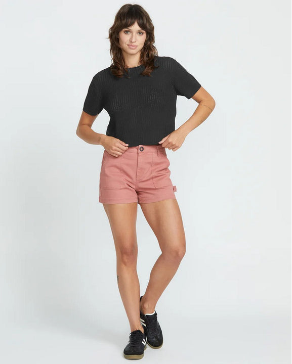 Koszulka damska VOLCOM Meshy Beach Ss czarny
