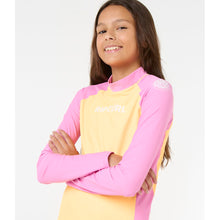 Lycra RIP CURL Classic Surf Ls Rash Vest-Girl pomarańczowy
