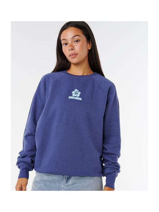 Bluza RIP CURL LUXE SURF RAGLAN RELAXED CREW granatowa
