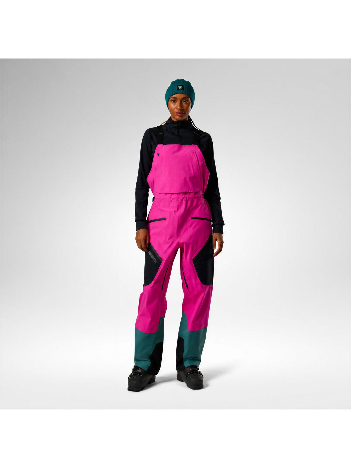 Spodnie narciarskie damskie ROSSIGNOL W Proclivity 3L Bib Pant różowe