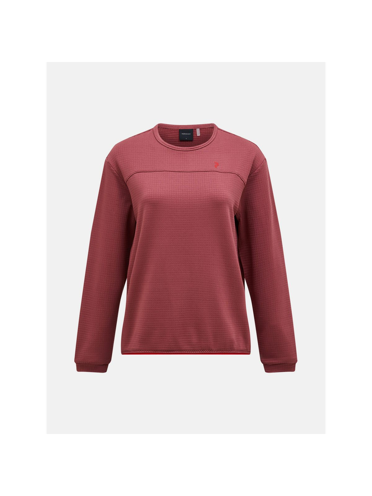 Bluza damska PEAK PERFORMANCE W Trail Polartec Power Grid Crew kolor czerwony