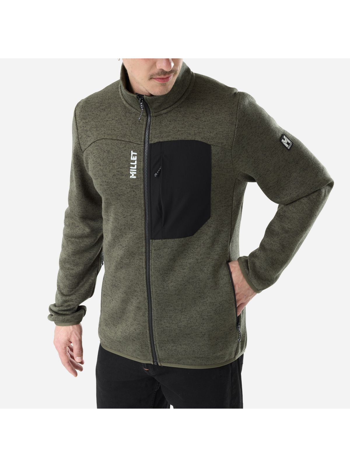 Bluza męska MILLET M Chamonix Knit Jkt M zielona