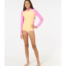 Lycra RIP CURL Classic Surf Ls Rash Vest-Girl pomarańczowy
