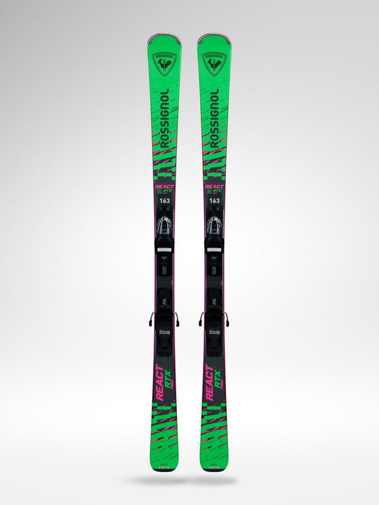 Narty ROSSIGNOL React Rtx Xpress Rtl + wiązania LOOK Xpress 10 Gw B83 Black
