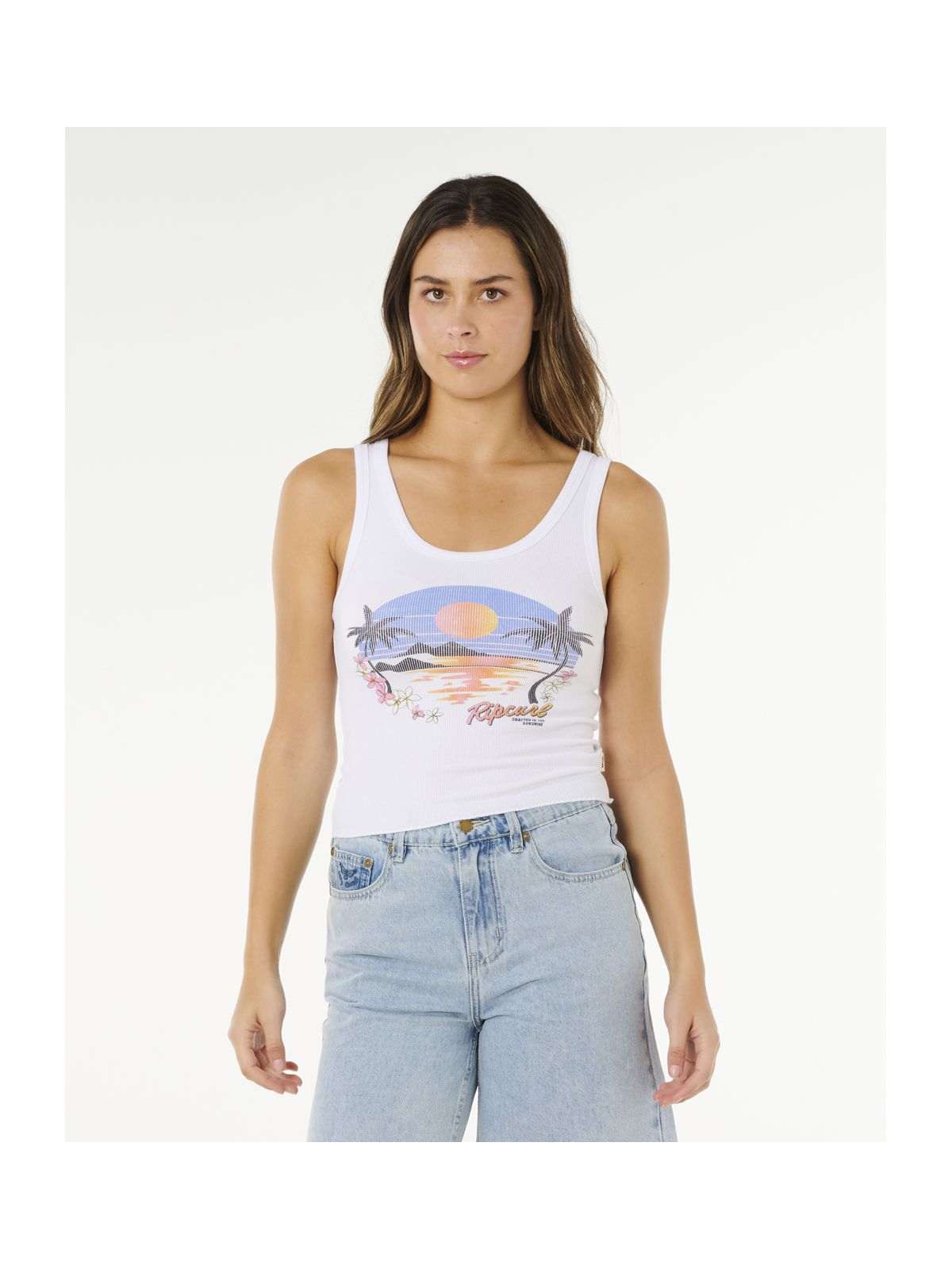 Koszulka damska RIP CURL Hotel Malibu Tank biała