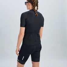 Koszulka rowerowa damska POC W’s Essential Road Logo Jersey czarna - Adventure Sports
