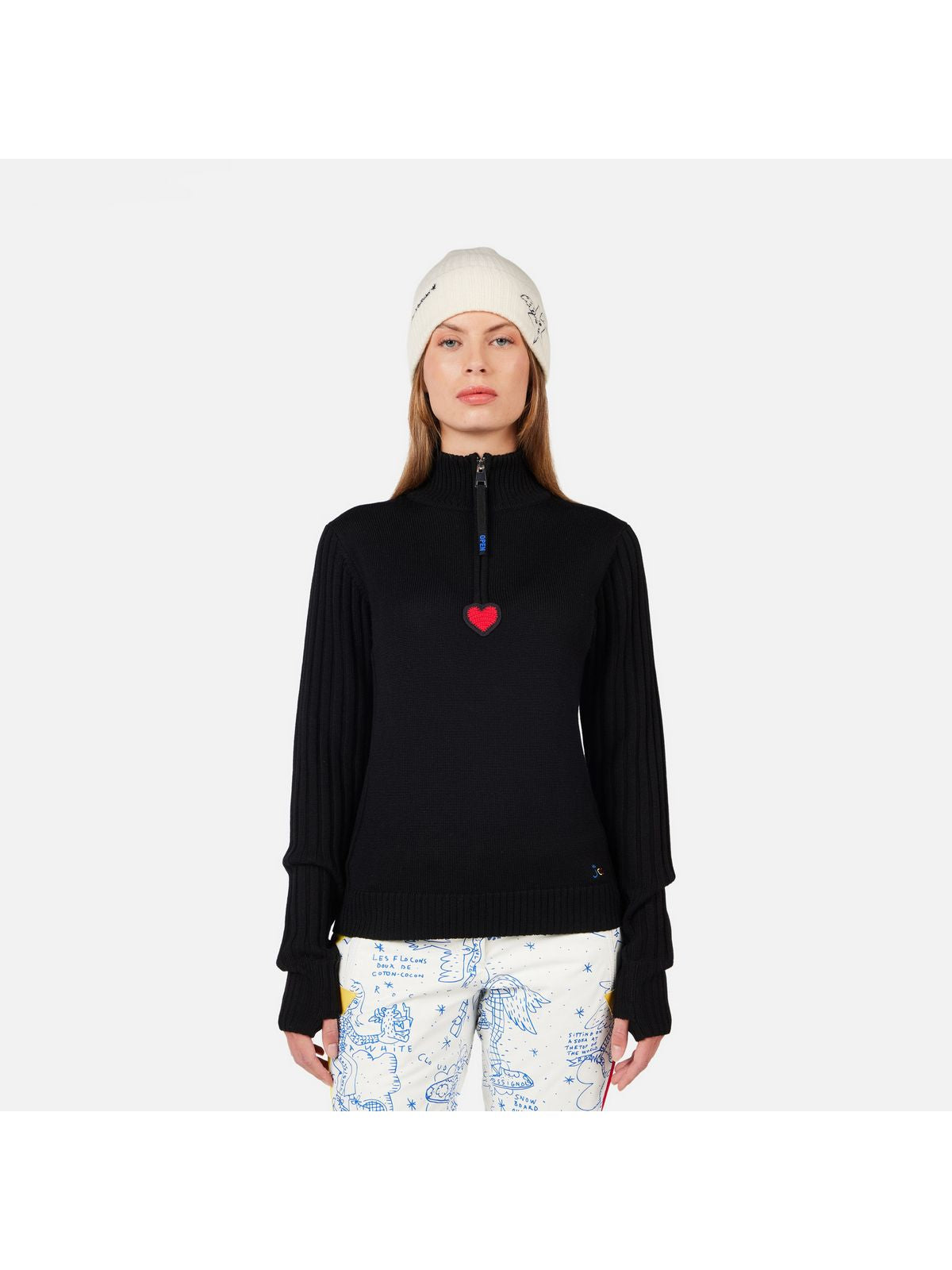Sweter damski ROSSIGNOL W JCC MERIB HZ czarny