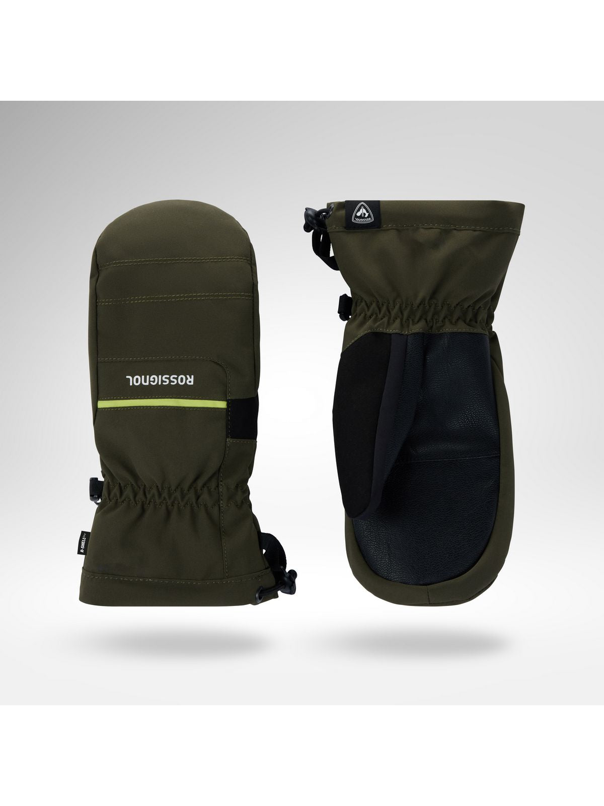 Rękawice narciarskie juniorskie ROSSIGNOL Jr Roc Mittens R-Shell Dry zielone
