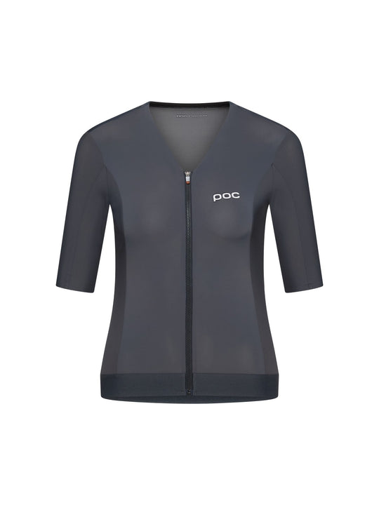 Koszulka rowerowa damska POC W's Raceday S/S Jersey szara
