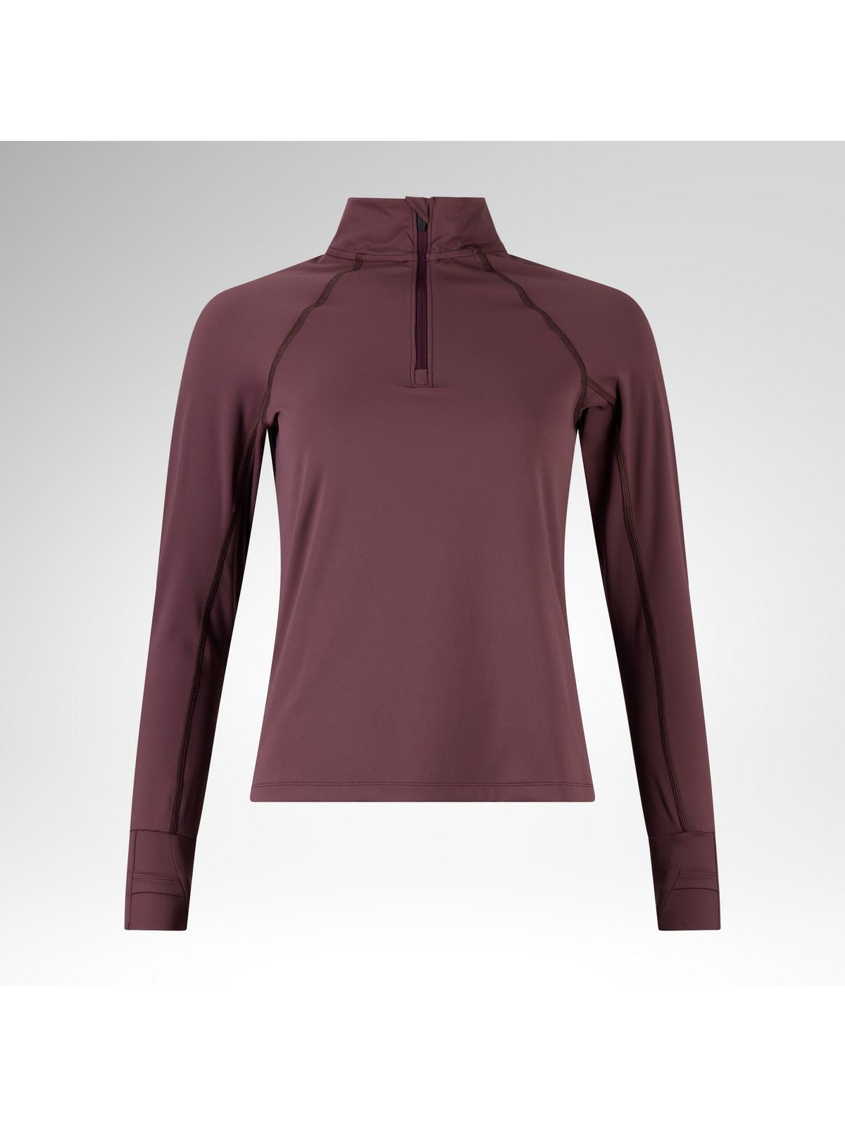 Bluza damska ROSSIGNOL W Half Zip First Layer bordowa
