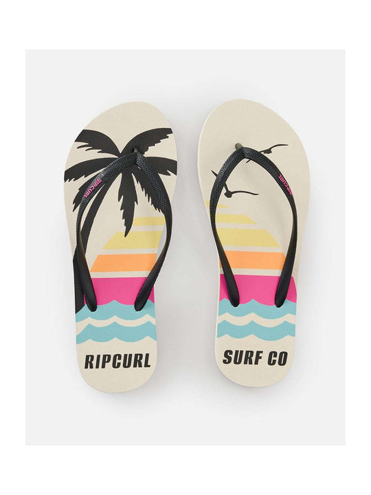 Japonki damskie RIP CURL Mixed Bloom Open Toe brązowe
