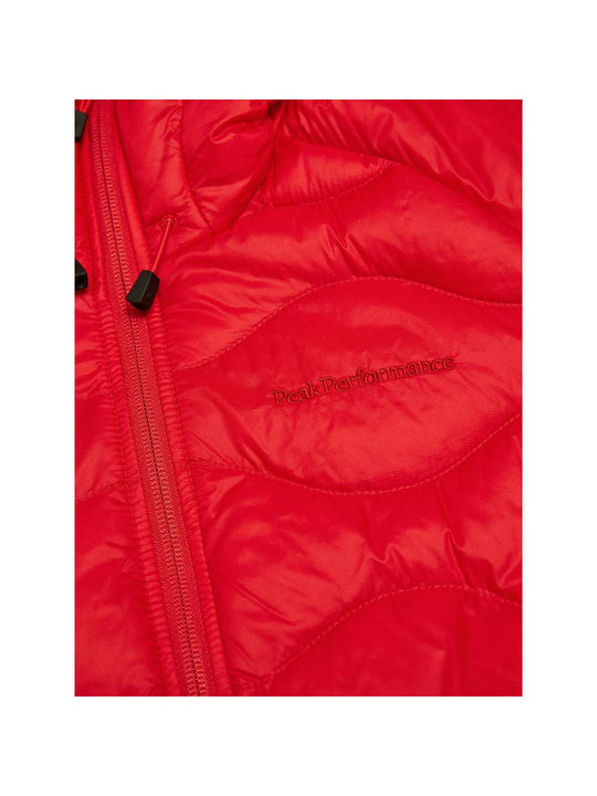 Kurtka puchowa damska PEAK PERFORMANCE Helium Down Hood Jacket Women czerwony
